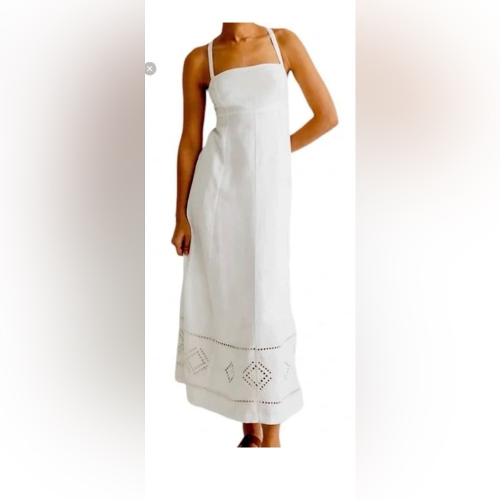 Madewell White Linen Dress NWT